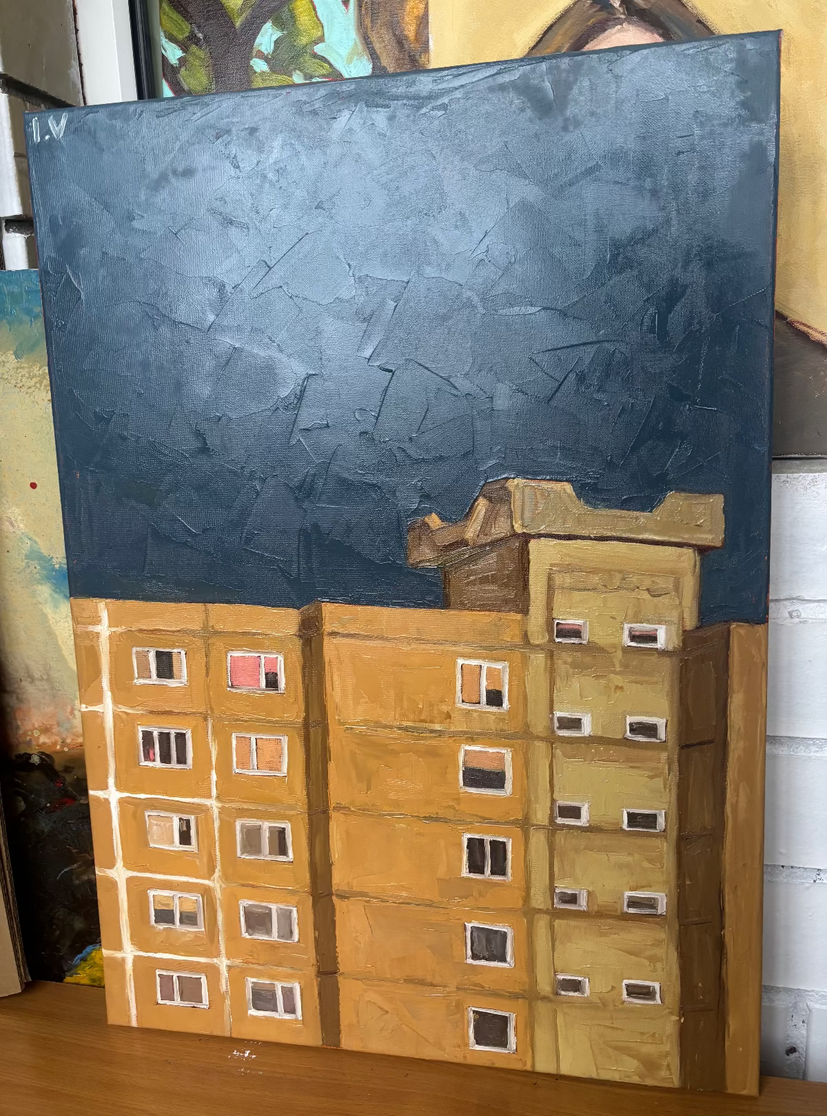 Soviet Architecture Painting, 50x70 cm