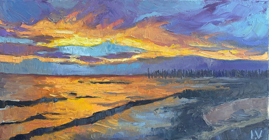 Palanga beach, 30x60 cm